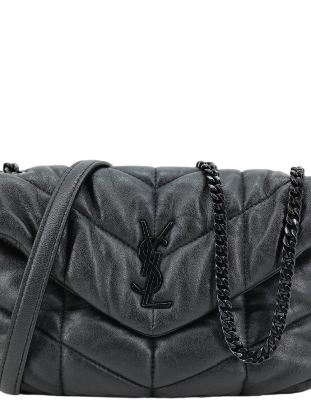 Yves Saint Laurent Toy Loulou Puffer Quilted Lambskin Leather Crossbody Bag